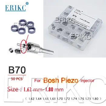 ERIKC 50pcs B70 Piezo Common Rail Injector de Ajustare Șaibe 1.62-1.80 mm Lamele Garnitura Kituri de Reparatii pentru Bosch Piezo-Injectie