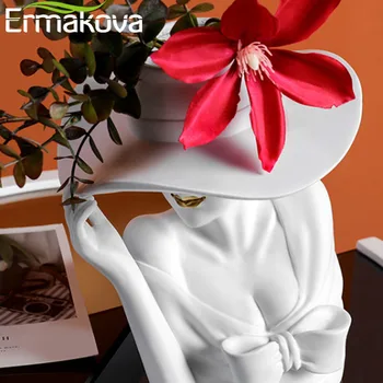 ERMAKOVA Nordic creative zeita rășină statuie vaza vaza de flori acasă decorare camera de zi de decorare meserii