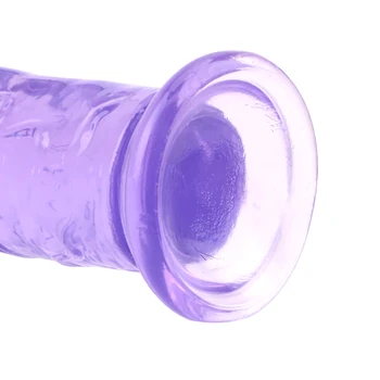 Erotic Moale Jelly Vibrator Anal, Dop de Fund Penis Realist ventuza Puternica Scula Jucărie pentru Adulți G-spot Orgasm Jucarii Sexuale pentru Femei