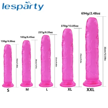 Erotic Moale Jelly Vibrator Anal, Dop de Fund Penis Realist ventuza Puternica Scula Jucărie pentru Adulți G-spot Orgasm Jucarii Sexuale pentru Femei