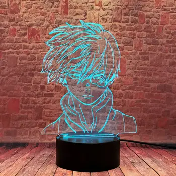 Eroul meu mediul Academic Shoto Iluzia 3D Veioza de Birou LED-uri Colorate Schimbarea de Dormit Lampa Anime de actiune si cifre de jucării băieți