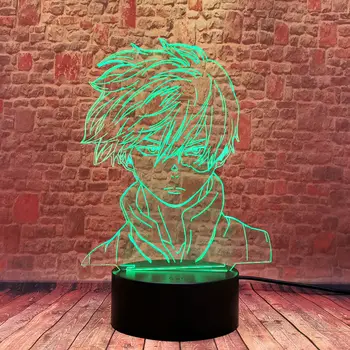 Eroul meu mediul Academic Shoto Iluzia 3D Veioza de Birou LED-uri Colorate Schimbarea de Dormit Lampa Anime de actiune si cifre de jucării băieți
