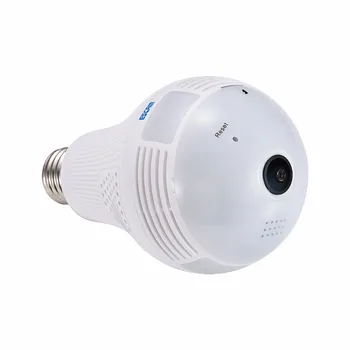 Escam QP136 HD 1080P 2MP E27 putere Camera IP WIFI Panoramică de 360 de Grade H. 264 Infrarosu Interior Motion Detection Camera de Securitate