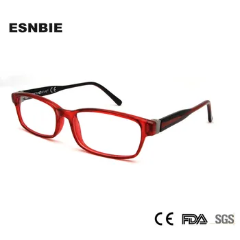 ESNBIE Italia Design Red Femeile Rama de Ochelari Tocilar Optica de Moda de Înaltă Calitate arc Balama Clar Ochelari