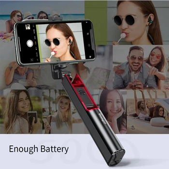 Essager Bluetooth Selfie Stick Trepied Pentru iPhone Xiaomi Portabil Auto Selfiestick Pentru Telefonul Mobil Android Mini Trepied, Monopod