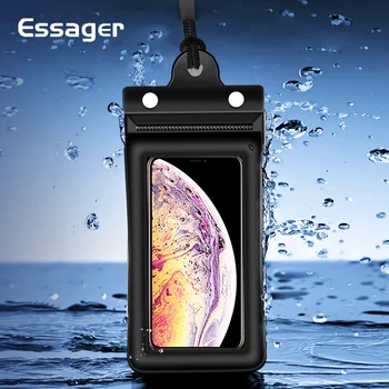 Essager Impermeabil Caz Pentru iPhone 11 Xs Samsung S9 S10 Redmi Nota 8 Sac Impermeabil Telefon Mobil Caz de Înot de Apă-dovada