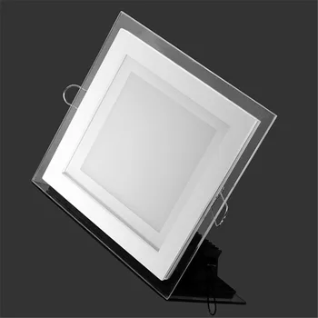 Estompat LED Panel corp de Iluminat Patrat/Rotund de Sticlă Panou de Lumini de Mare Luminozitate Tavan Încastrat Lămpi Pentru Acasă SMD5630 AC85-265V