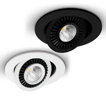 Estompat încastrat Spoturi cu LED-uri cu Unghi Reglabil COB Lampă de Plafon Lumini la fața Locului 7w 9w 12w 15w18w Rotative, LED downlight AC85-265V