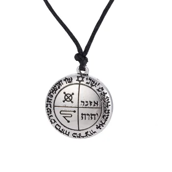 EUEAVAN 30buc Epocă Cheia lui Solomon Sigiliu Gotic Pandantiv Colier Talisman Amuletă de Bijuterii Pentru Barbati, Femei, Forma Rotunda