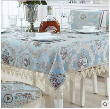 Europa de lux brodate masă masă masă masă acoperire cârpă Dantelă tesatura de cafea, scaun perna de spate stereoscopic