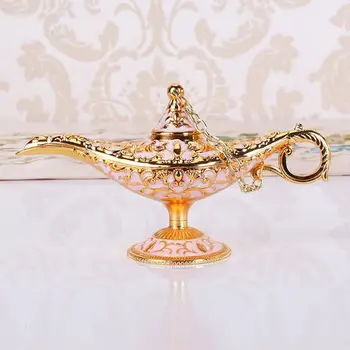 Europene Imitație Clasice Meserii Decor De Creatie Ornamente De Recuzită Care Doresc Lampa De Cadou Din Metal Trompeta Lampa Lui Aladdin Deskt