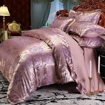 Europene set de lenjerie de pat de lux jacquard pata set pat cuvertura de pe patul de primăvară foaie 4buc/set Regina king plapuma set acoperire de pat lenjerii de pat