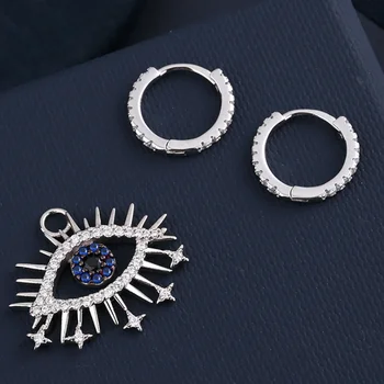 Europene și Americane de cercei incrustate cu cristale de diamant norocos ochii asimetric cercei personalitate creatoare cercei de sex feminin bijuteriile