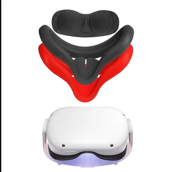 EVA Praf Lentile Anti-Scratch Caz de Silicon Anti-sudoare Ochi Pad Acoperire Piele pentru Oculus Quest 2 set de Căști VR Ochelari