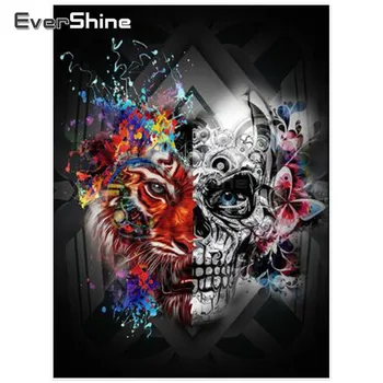 Evershine 5D DIY Diamant Broderie Craniu Imagini De Pietre de Diamant Pictura Burghiu Plin de Pătrat Petrecere de Halloween Decor