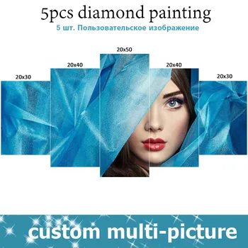 EverShine Diamant Pictura Fotografii Cu Imagini Personalizate Din Pietre De Diamant Broderie Plină Pătrat/Diamant Rotund Mozaic Decor Acasă