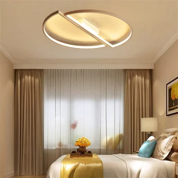 Everso Moderne Plafon Lampă cu LED-uri Semicerc Camera de zi Dormitor Candelabre Tavan Decor AC 85-265V Restaurant Decorative