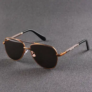 Evove Sticlă de ochelari de Soare de sex Masculin de Aur Maro Ochelari de Soare pentru Barbati Piatra Lentile Anti-Scratch Grele de Înaltă Calitate