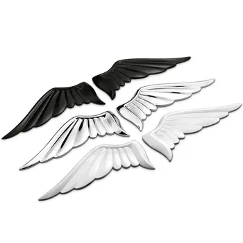 Exclusiv Pasăre care Zboară Aripi de Înger Animal Aliaj de Zinc Metal Crom Styling Auto Insigna Emblema 3D Autocolant, Decal Zero Loc Capacul