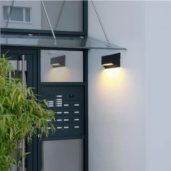 Exterior Ip65 Modernă cu Led-uri Lampă de Perete de Interior Scara de iluminat Noptiera Loft Living sus în Jos Acasă Hol Lampada Sconces Perete