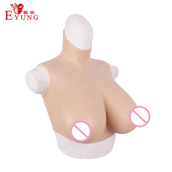 Eyung Realist Silicon travestit Mare Fals Sân Forme de Sâni pentru Drag Reginei Sissi Mastectomie Travestit Brust Protezare