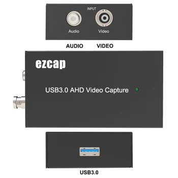 EzCAP267 U3 AHD Video Capture.converti AHD pentru USB3.01080P60fps pentru camere AHD, AHD,UVC standard pentru Windows, Mac, Linux, Android