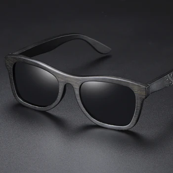 EZREAL lucrate Manual din Lemn de Brand Polarizat ochelari de Soare Femei Barbati Design de Conducere din Lemn ocheari de soare din Lemn Rotund Caseta de S1610B