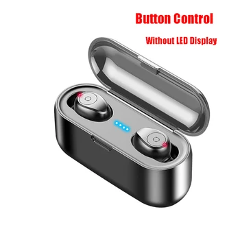 F9 TWS Bluetooth 5.0 căști wireless Touch Control Cap set Stereo sport Cască Display LED de Jocuri de noroc apa de gura Cu Microfon