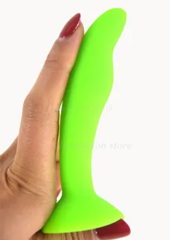 FAAK ieftine fluorescente silicon anal plug vibrator mini dop de fund sex anal produse G spot stimula masturbator de aspirație sex-shop