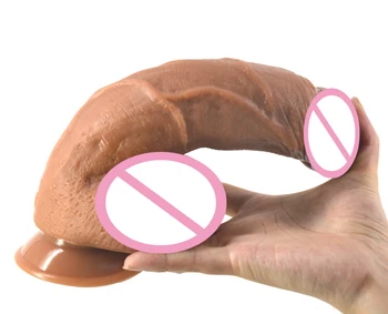 FAAK mare penis realistic dildo cu ventuza latină maro dick jucarii sexuale pentru femei produse pentru adulți lesbiene flirt masturbari