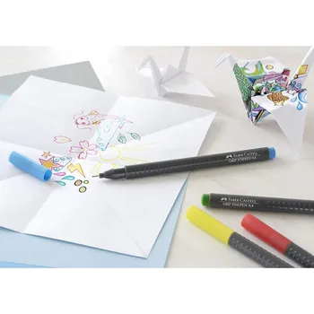 Faber-Castell Marker Set Prindere Finepen Simțit-Vârf Pixuri 0,4 mm Cutie de Carton de 10 Culori de Arta Desen Imagine Schiță Set de Calitate de Top