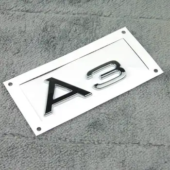 Fabrica de Alimentare cu ABS Original Quaity Sline Masina din Spate Decor Emblema Autocolant pentru Audi A3 A4 A5 A6 A7 A8 Q3 Q5 Q7 2.0 2.4 2.8 3.0