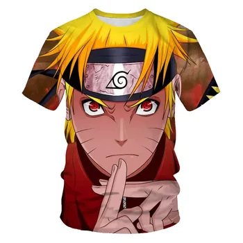 Fabrica de furnizarea directă de moda gât rotund 3D pentru bărbați t-shirt Naruto imprimare tricou casual barbati strada îmbrăcăminte t-shirt pentru bărbați