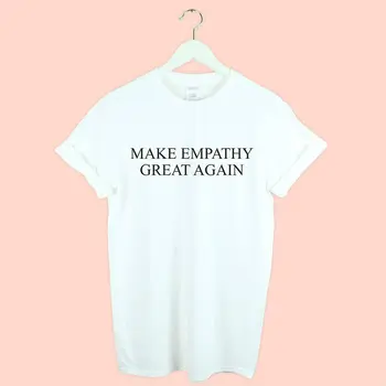 Face Empatie Mare din Nou de imprimare tricou Femei din Bumbac Casual Amuzant tricou Pentru Doamna Yong Fata Top Tee Picătură Navă S-189
