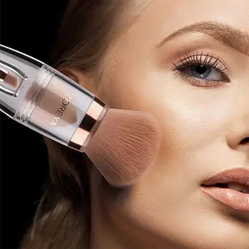 Face trei într-un make-up perie multi-funcțional combinație portabil-o bucată de make-up perie