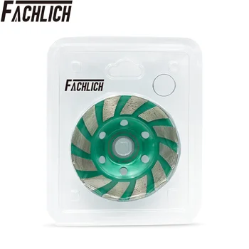 FACHLICH 2 buc 125mm Diamond Turbo Rând Cupa de Slefuire Roată Pentru Zidărie de Beton Granit Marmura 5inch Disc de Slefuire Disc de Slefuire