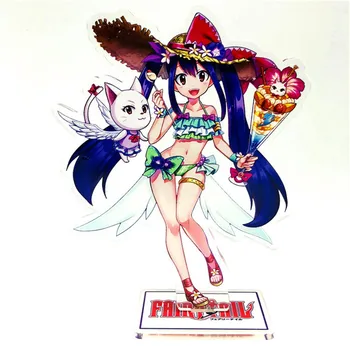 Fairy Tail anime cifrele de acțiune acrilice jucărie Natsu Gray Fullbuster Lucy Heartfilia Erza Scarlet Wendy Marvell model de papusa
