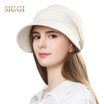 FANCET Femei Vara Pălărie de Soare Visor Lenjerie de pat Găleată Capace Packable Margine Largă UPF50+ UB Cap Windproof Cureaua de Moda 89033