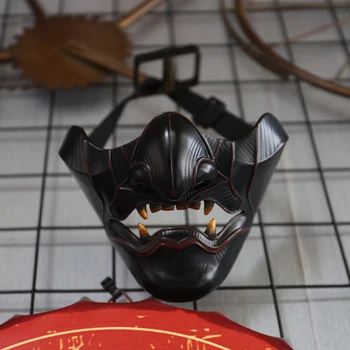 Fantoma de la Tsushima Sakai Cosplay Masca de Fata Jumătate Samurai Masca Mascat de Halloween Petrecere de Halloween Rășină Măști, Recuzită