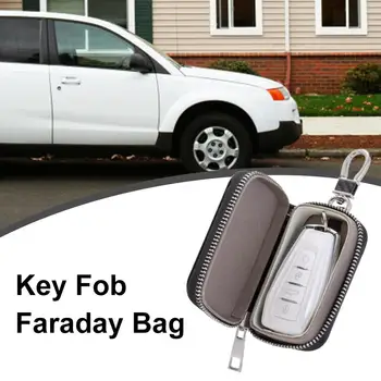 Faraday Card Cheile de la Mașină Cazul FOB Semnal de Blocare Geantă RFID Protectie Cheie Card de Credit Saci de Organizator pentru Protecția vieții private Box saci