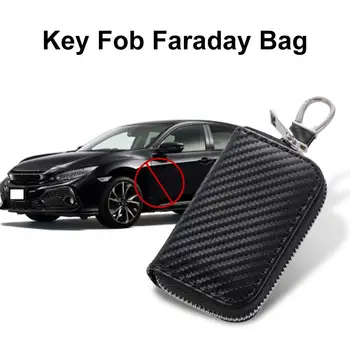 Faraday Card Cheile de la Mașină Cazul FOB Semnal de Blocare Geantă RFID Protectie Cheie Card de Credit Saci de Organizator pentru Protecția vieții private Box saci
