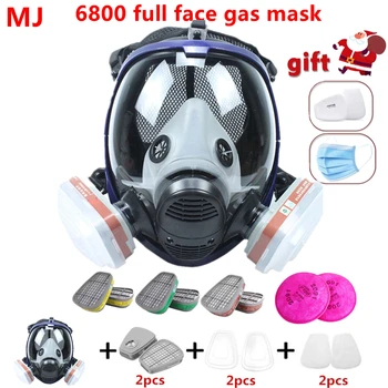 Fata complet Vopsea Masca de Gaze 6800 Respirator Chimice Masca cu Filtru de Carbon Cartuș Complet de Protecție, Spray Sudura, Industria