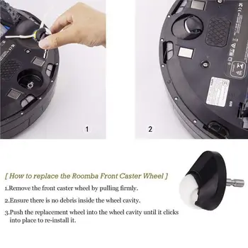 Față de Fugă Roți,3 Buc Roomba 650 Aspirator Înlocui Roțile pentru irobot Roomba 500, 600, 700, 800 și 900 de Serie