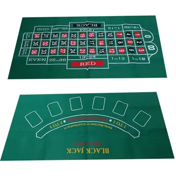 Față-verso Non-țesute Joc de Masă rusă Ruleta si Blackjack jocuri de Noroc de Masă Mat Tabla de Joc 120*60cm