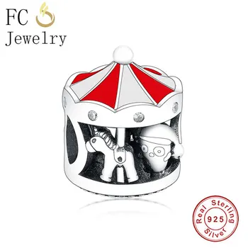FC Bijuterii se Potrivesc Original de Brand Farmec Brățară Argint 925 Pălărie Pinguin Unicorn Bruno Carusel Face de Crăciun Berloque 2019