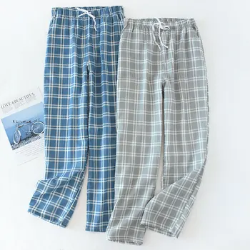 Fdfklak Acasa Pantaloni Pentru Bărbați Pijama Pantaloni Barbati Carouri Somn Fundul Primavara-Vara Dorm Jos Mens Pijamale Pijama Pantaloni