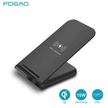 FDGAO 15W Rapid Încărcător Wireless Pentru Samsung S10 S9 S8 Huawei, Xiaomi USB de C Ori 10W Qi Suport de Încărcare pentru iPhone 11 Pro XS XR X 8