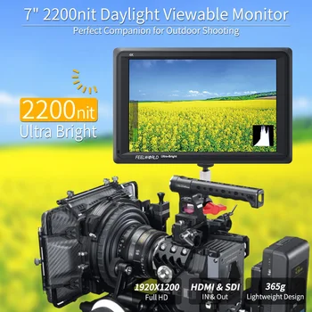 FEELWORLD FW279S 7 Inch IPS 2200nits 3G-SDI 4K HDMI Camera Domeniul Monitor 1920X1200 DSLR Monitor pentru Filmare Video Film