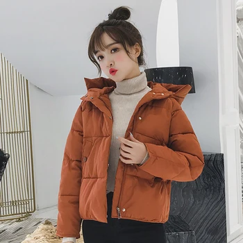 Femei 7 culori gros supradimensionate geaca de iarna cu gluga din bumbac căptușit jachete 2020 cald solid casual, haine lejere uza feminina
