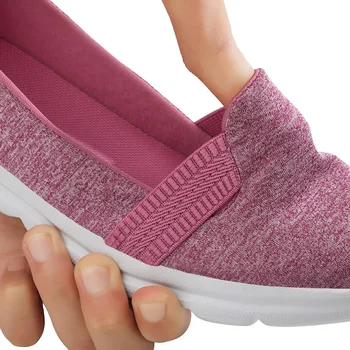 Femei Adidasi Femei Tricotate Vulcanizat Pantofi Casual Slip On Doamnelor Pantofi Plat Plasă Formatori Moale De Mers Pe Jos De Încălțăminte Zapatos Mujer